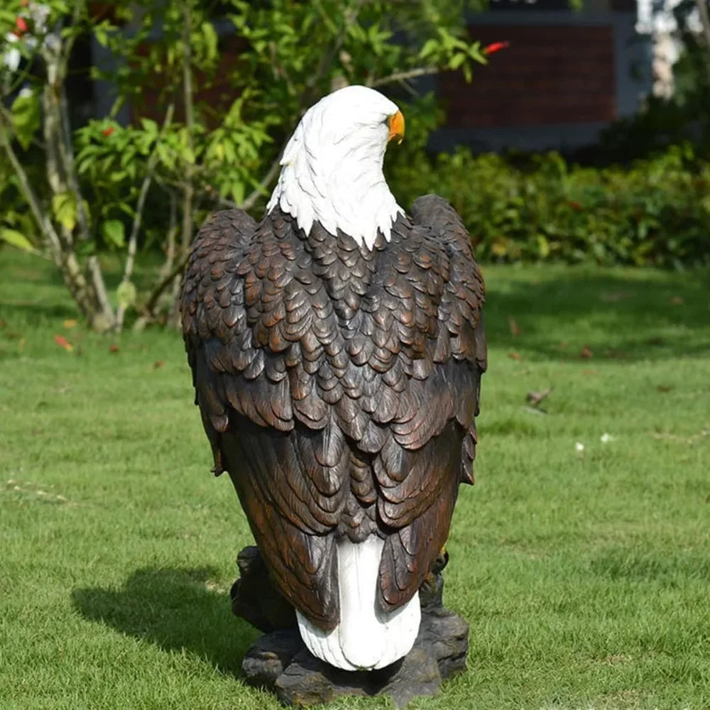 American Bald Eagle Hanging Statue Resin Hand Painted Decor