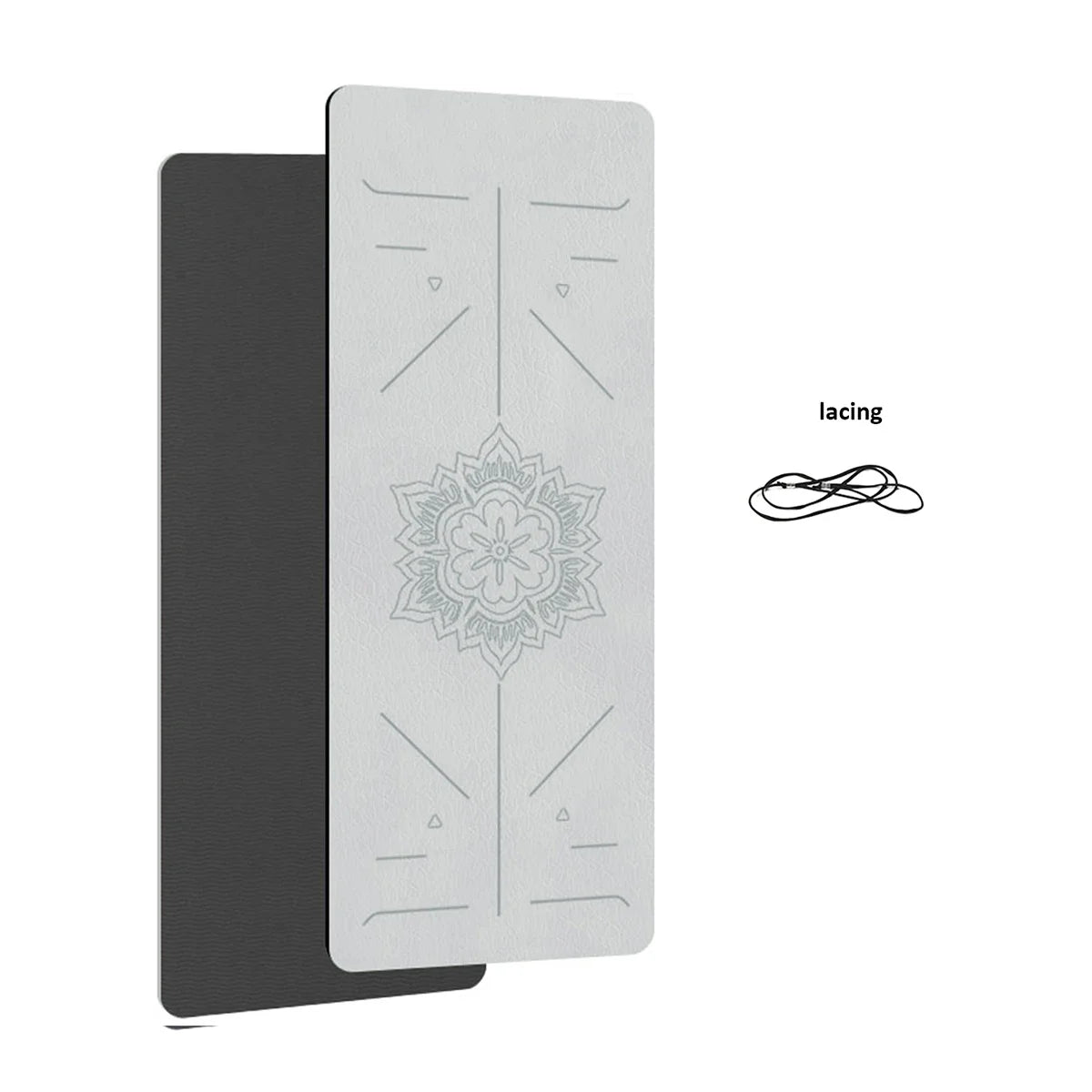 TPE Yoga Mat Non Slip Home Fitness Mat 6mm 180x57cm
