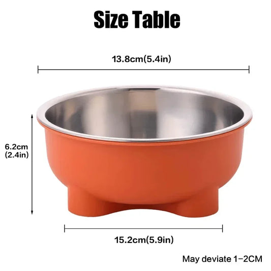 Stainless Steel Pet Dog and Cat Bowl Anti Slip Four Legged