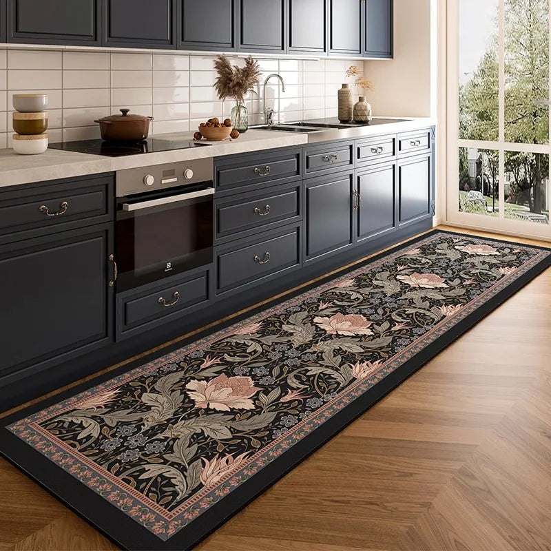 American Light Luxury Kitchen Floor Mat Non Slip Waterproof