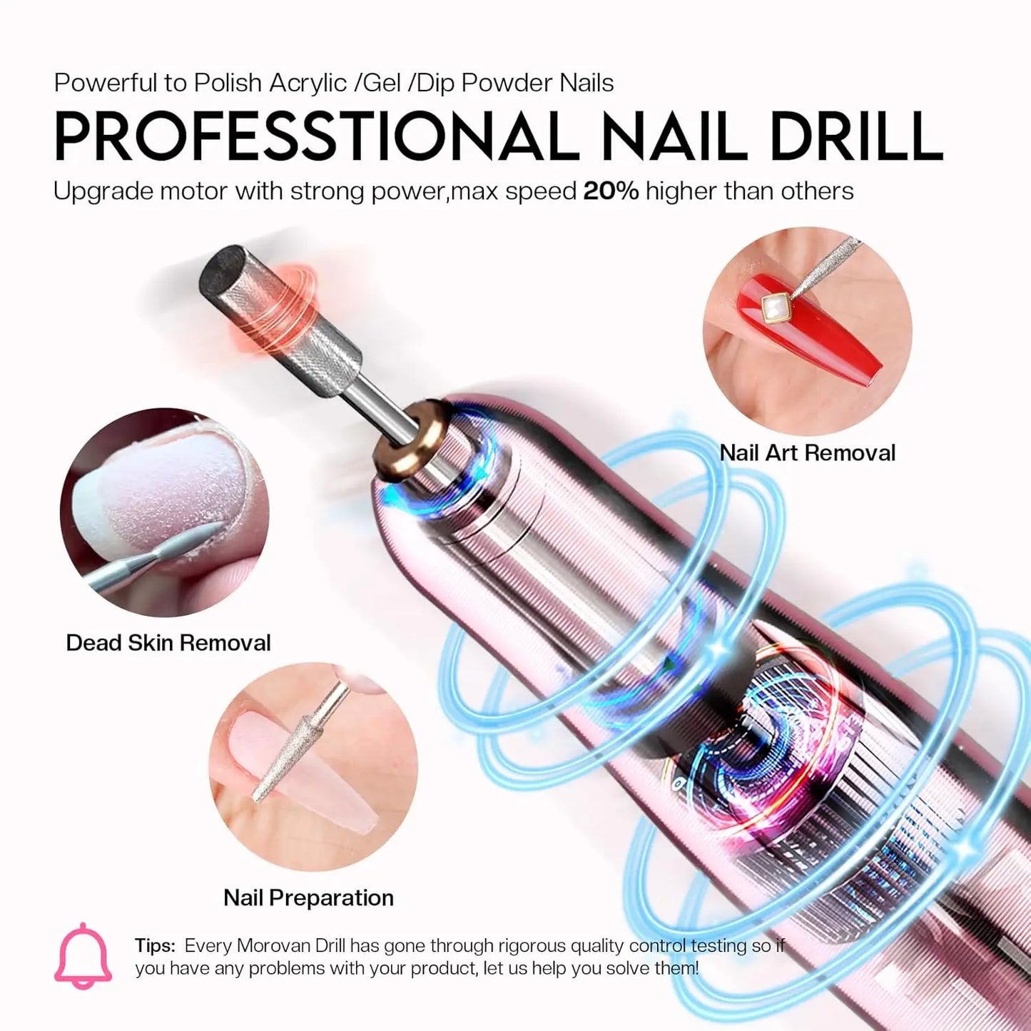 Morovan Nail Set For Beginners Diamond Powder Nail Art Kit