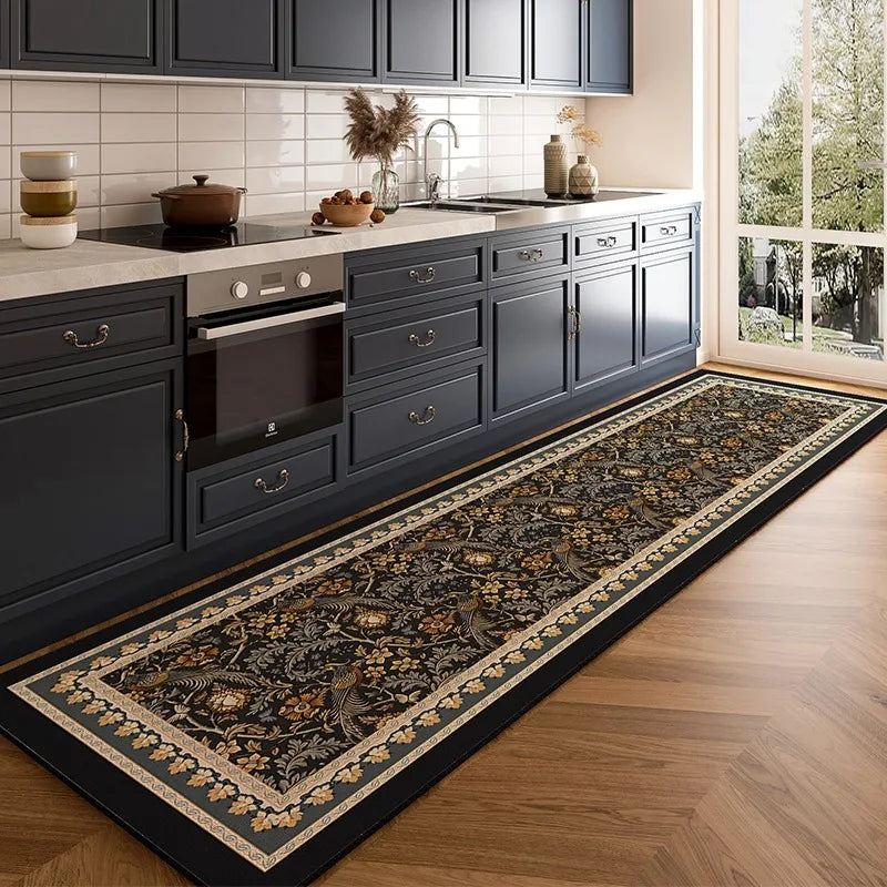 American Light Luxury Kitchen Floor Mat Non Slip Waterproof