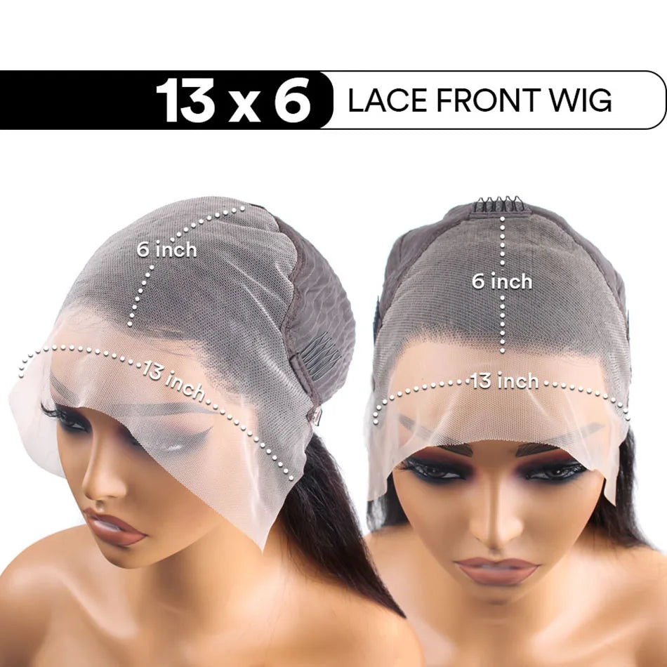 Wiggogo Curly Highlight Wig Human Hair Deep Wave Lace Front