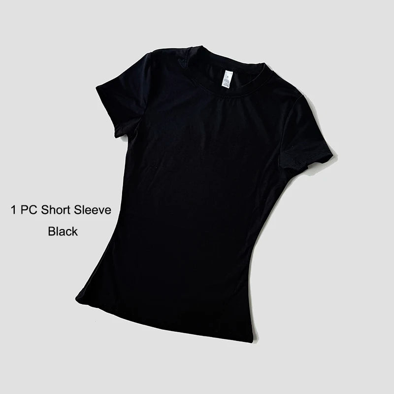 Womens Seamless Knitted Yoga Set Gym Wear Crop Top Pro