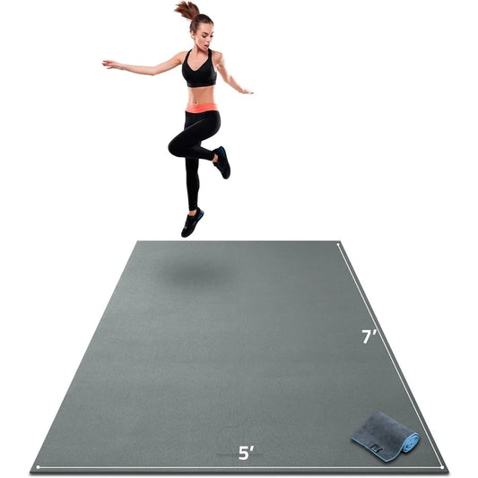 Premium Gorilla Mats Large Exercise Mat 7 Foot By 5 Foot