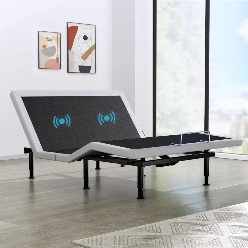 Queen Adjustable Bed Base With Massage And Wireless Remote