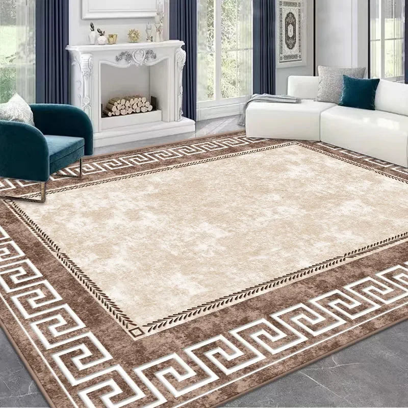 Light Luxury Anti Slip Bedside Rug Living Room Washable