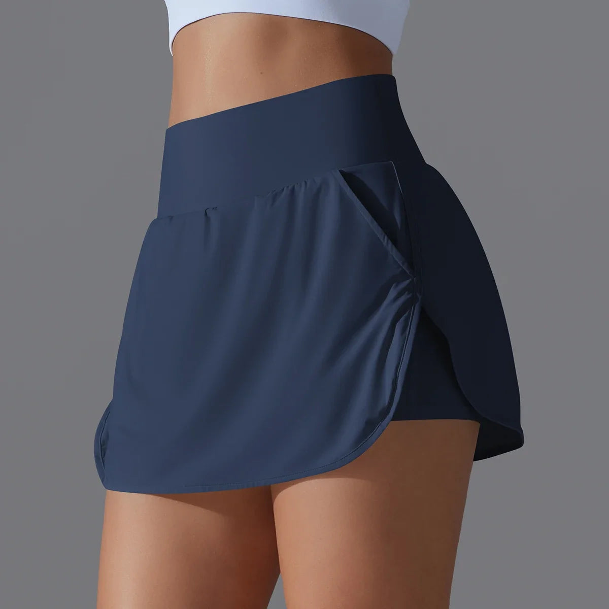 Outdoor Sports Yoga Skirt High Waist Breathable Sweat Short