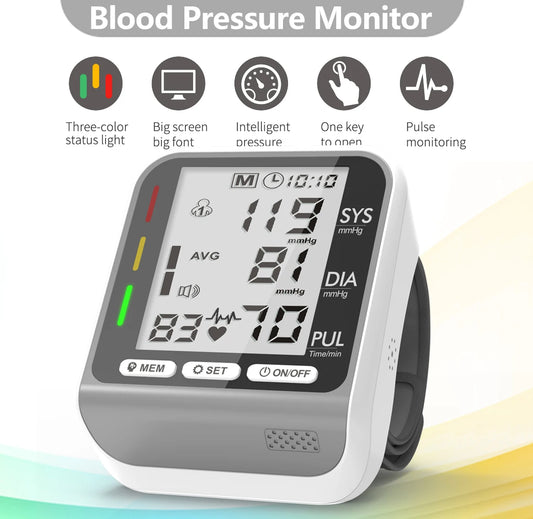 Kiuzou Electric Wrist Blood Pressure Monitor LCD Display