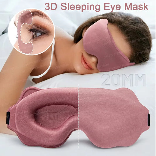 3D Sleep Mask Sleep Aid Eye Mask Block Out Light Travel