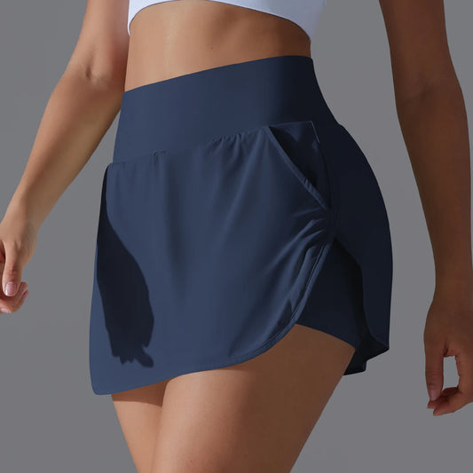 Outdoor Sports Yoga Skirt High Waist Breathable Sweat Short