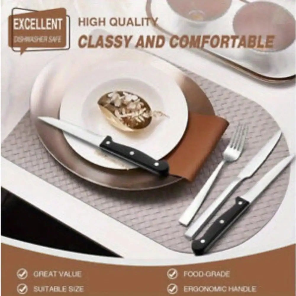 Stainless Steel Silverware Set for Kitchen Dishwasher Safe