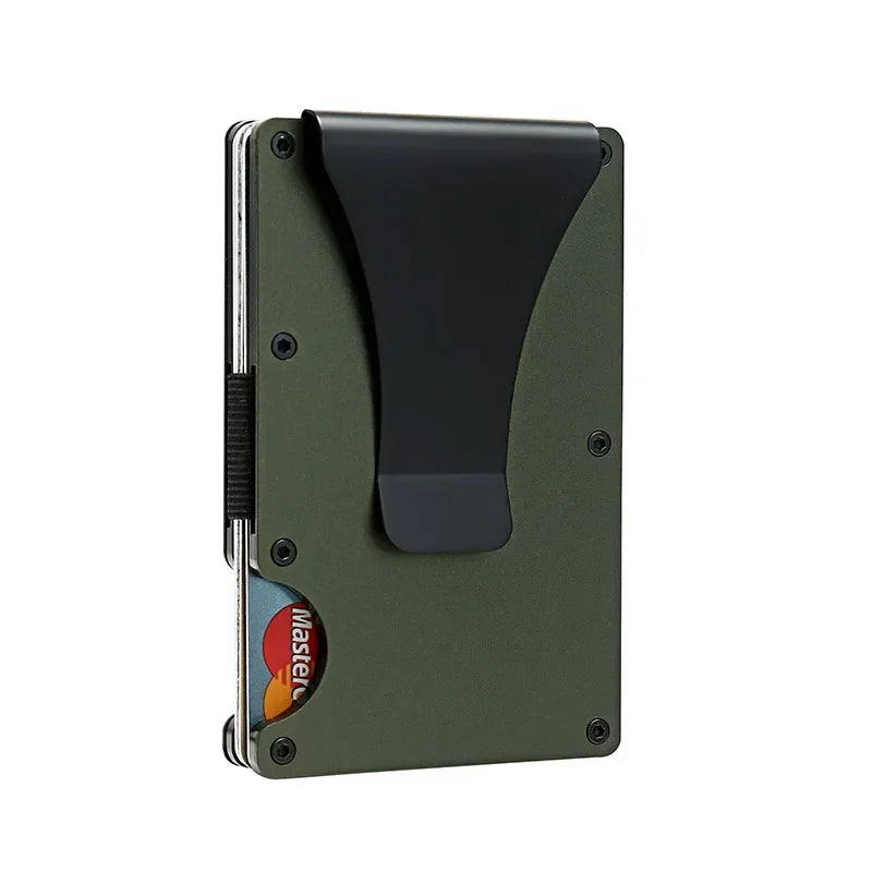 Carbon Fiber Metal Minimalist Slim Card Holder RFID Wallet